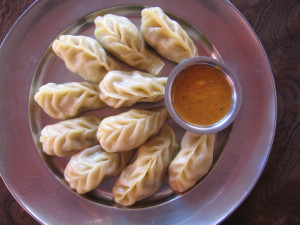 Chinese dimplings with sauce