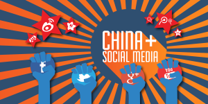 an infographic showing popular social media in china