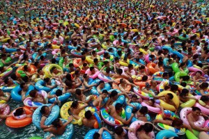 Full Chinese Swimming Pool in Summer