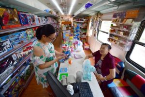 Train Carriage Transformed into Supermarket in Xi’an