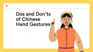 Positive and negative gestures in Chinese culture