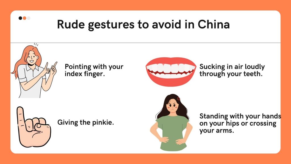 Rude gestures in Chinese culture
