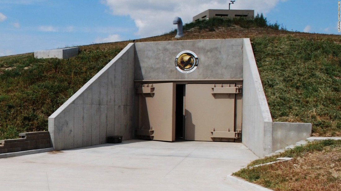 entrance to survival bunker in america