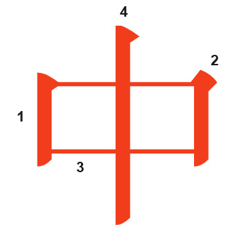 Chinese character stroke order 6