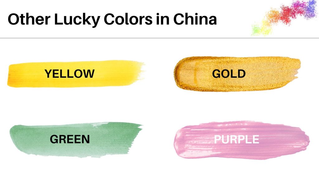 Lucky colors in China
