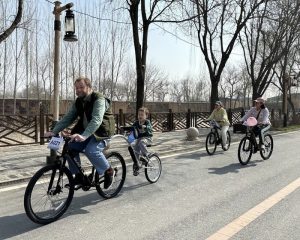 English Teacher Cycles Hebei Countryside