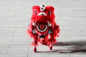 Robot Dogs Perform Lion Dance in Suzhou