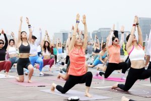 One Thousand Yogis Attending Yoga Event in Shanghai