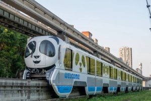 Panda-Themed Monorail Launches in Chongqing