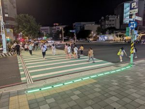 Lighted Zebra Crossing Opens in New Taipei City