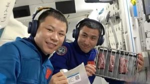 Astronauts BBQ Meat in China's Space Station
