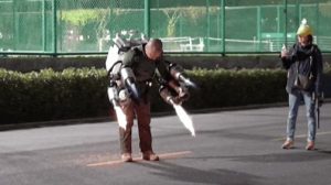 Engineer Takes-Off with Jetpack in Hangzhou