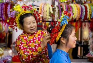 Flower Hairpins Drive Tourism in Millennia-Old Fishing Village