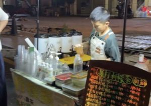 Young Boy Earns $550 a Month Selling Milk Tea