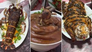Father Cooks Artistic Dishes for New Year&rsquo;s Eve Feast