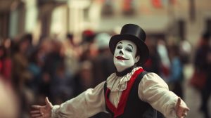 Colombian Actor Draws Crowds with Mime Performances at Kaifeng Park
